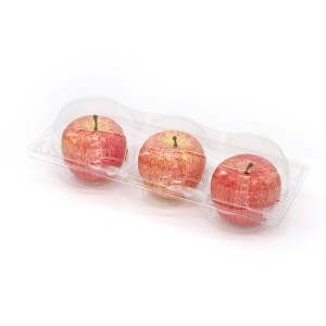 Plastic PET blister fruit clamshell packaging box for apple