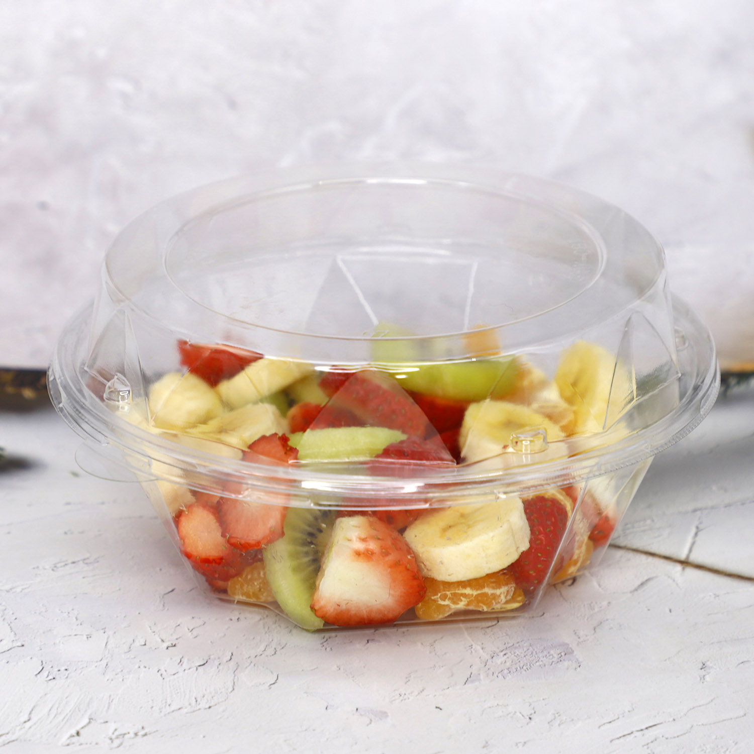 vacuum formed plastic clear food salad container box