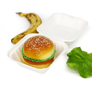 Rapid Delivery for Food Safe Plastic Containers -  Eco-Friendly Sugarcane Bagasse Takeaway Hamburger Container  – Globalink