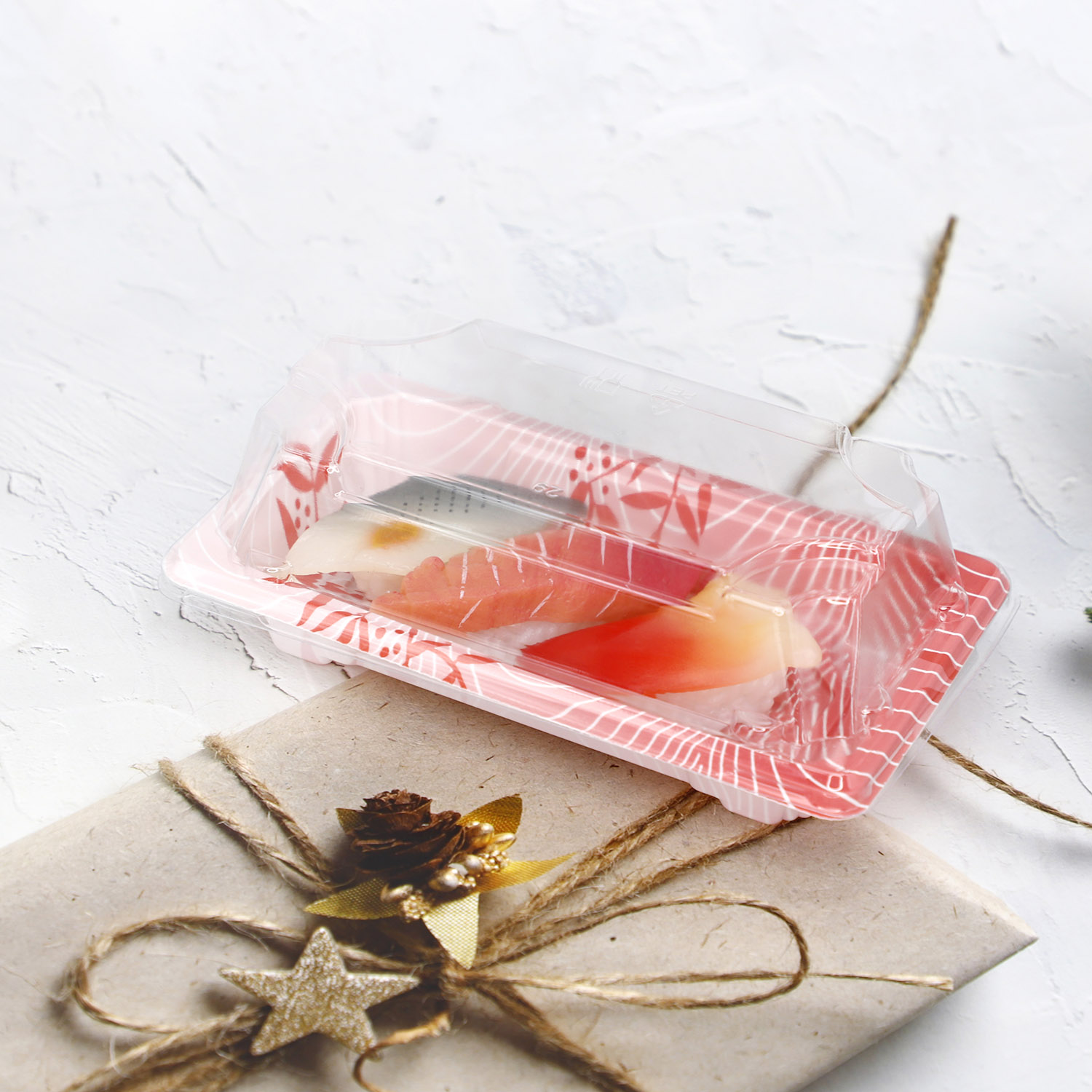takeout food packing sushi trays plates with Lid