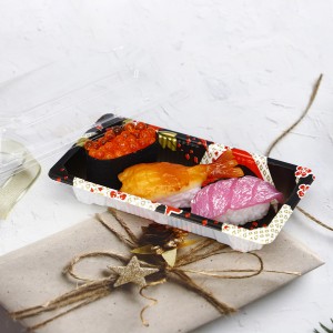 disposable to go takeaway plastic packaging sushi container