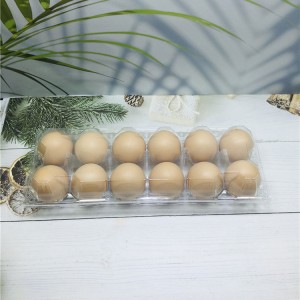 12holes Plastic Egg Tray Transparent Egg Container
