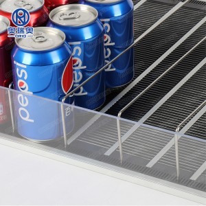 Adjustable Supermarket Auto Feed Roller Shelf System Drink Storage Cooler Shelf