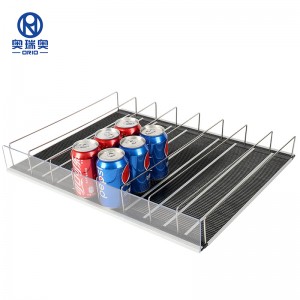 Rodillos de gravidade de rolos de soda axustables para o sistema de empuxe de bebidas do frigorífico