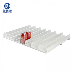 Supermarket Roller Shelf Pusher System Bakeng sa Lino