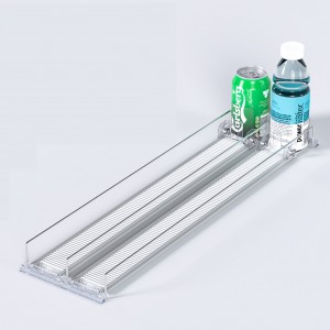 ORIO Customized Grocery Drink Pusher Rollers Shelf System Gravity Roller Track