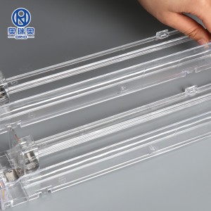 Sigara veya süpermarket rafı itici vitrin için plastik otomatik itici sistemi tek taraflı itici