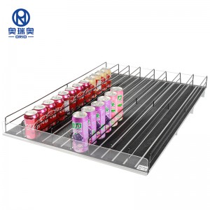 Gravity Feed Roller Shelf System Sliding shelf for supermarket shelf rack Convenience Stores Display Rack Freeze Shelf