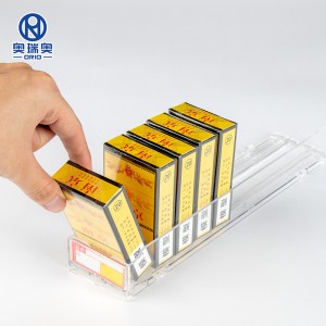 Plastic automatic pusher system for cigarette or supermarket shelf pusher display cabinet single side pusher