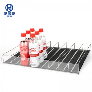 Supermarket Roller Shelf Pusher System för drycker