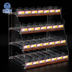 Trapezoidal Display Racks Tobacco Stores Display Shelf Cigarette Shelves Counter display stand
