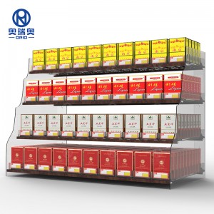 Kananan Case Trapezoidal Racks Tobacco Stores Nuna Shelf Sigari Shelves