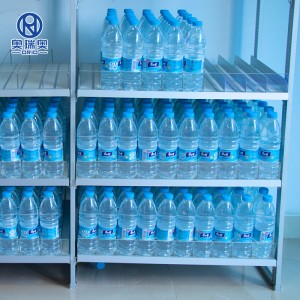 Botella de bebida bebida Alimentación por gravidade Estante de rolos Sistema de estante deslizante para cámara frigorífica
