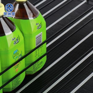 Minuman penolak Rak tersuai memaparkan suapan automatik untuk peti sejuk atau Penolak rak graviti rak runcit