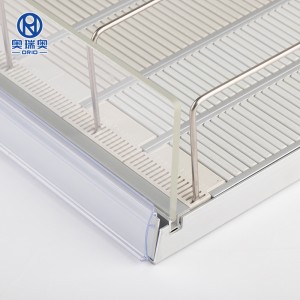 قفسه های قفسه قابل تنظیم انعطاف پذیر بادوام قفسه های جریان گرانشی با قفسه های غلتکی سیستم فشار دهنده