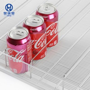 ORIO Convenienza Store Beverage Display Scaffale Roller Track Shelf System