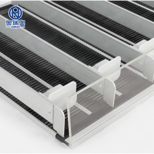 Convenience Store aluminium display box roller shelf for beverage and adjustable reliable roller shelf