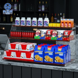 Maonyesho ya Vipodozi vya Eneo-kazi Racks Stand Counter Rack Display Supermarket