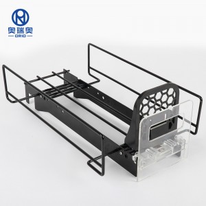 1.Supermarket Automatically Feed Package Product Metal Shelf Pusher System