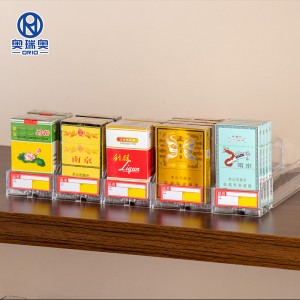 Spingitore da scaffale Spingisigarette per negozi di fumo Sistema di visualizzazione automatico dello scaffale dello spingitore