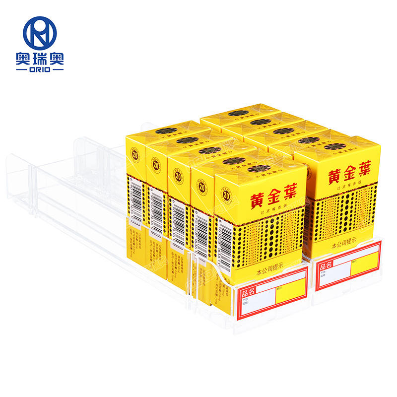 OEM/ODM China Retail Pusher - Spring loaded Plastic Shelf pusher system supermarket or grocery store cigarette pusher and dividers – ORIO