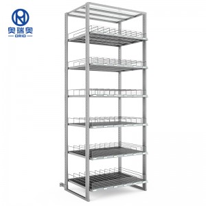 Durable Flexible Adjustable Shelf Racks Gravity Flow Racks With Pusher System Roller Shelves
