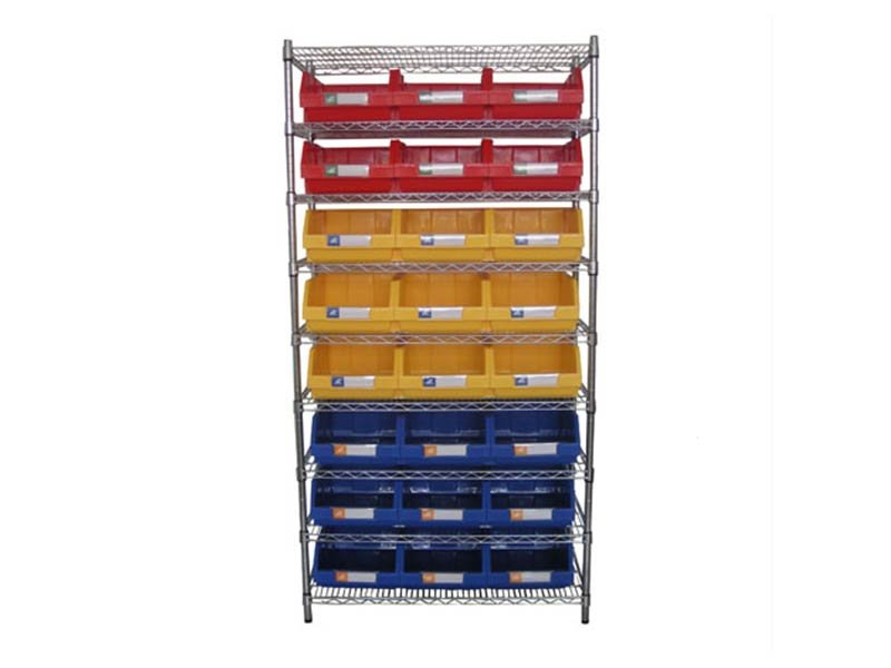 Trending Products Industrial Plastic Bin – Wire Shelving With Storage Bins WSR4018-005 – Guanyu