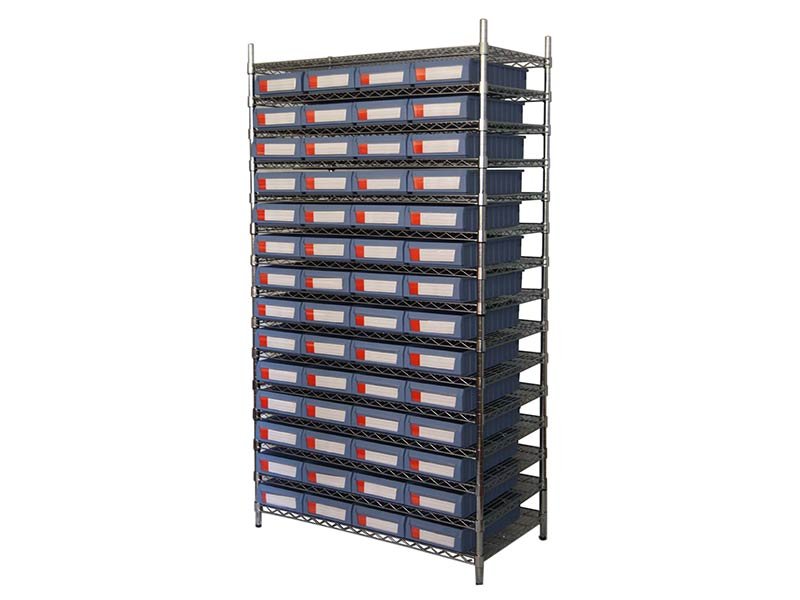 Factory Price For Metal Storage Cabinet - Wire Shelving With Shelf Bins  WSR19-5209 – Guanyu