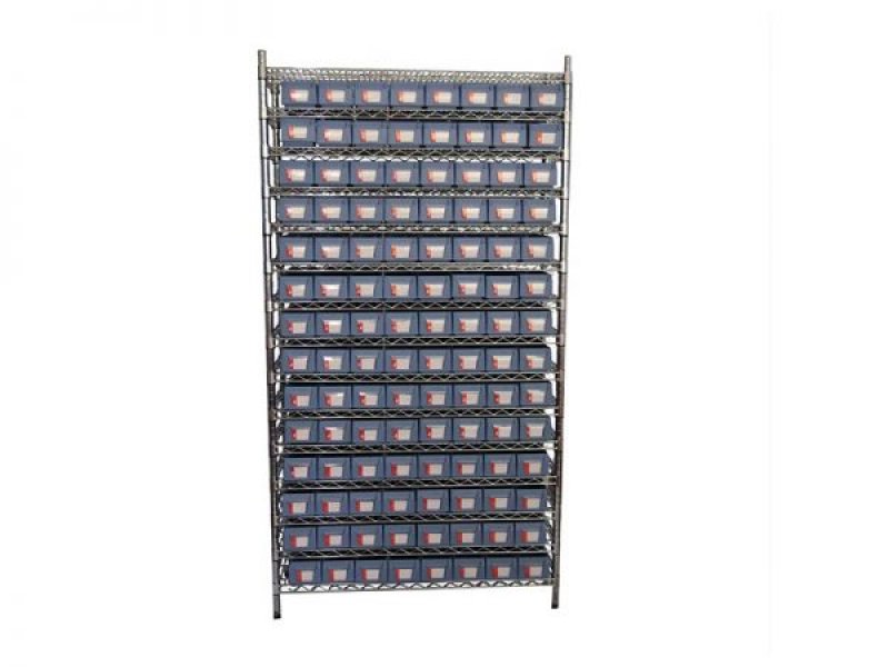 New Fashion Design for Hanging Plastic Bins - Wire Shelving With Shelf Bins WSR15-4109 – Guanyu