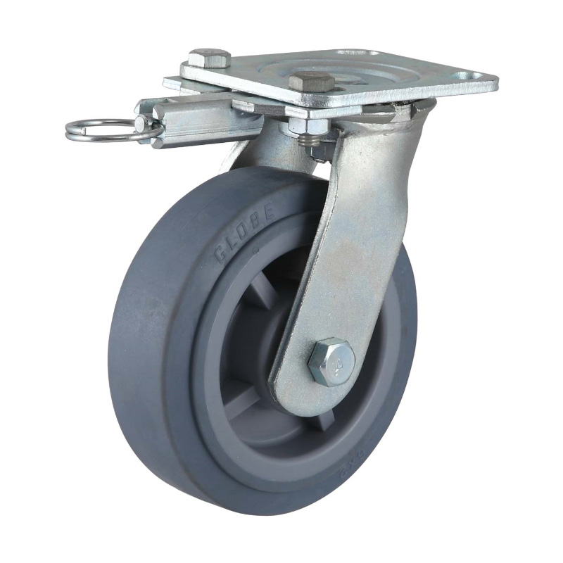 Factory Promotional Bolt Hole Polyurethane Caster With Brake - EH13 Series-Direction lock-Swivel(Zinc-plating) – GLOBE