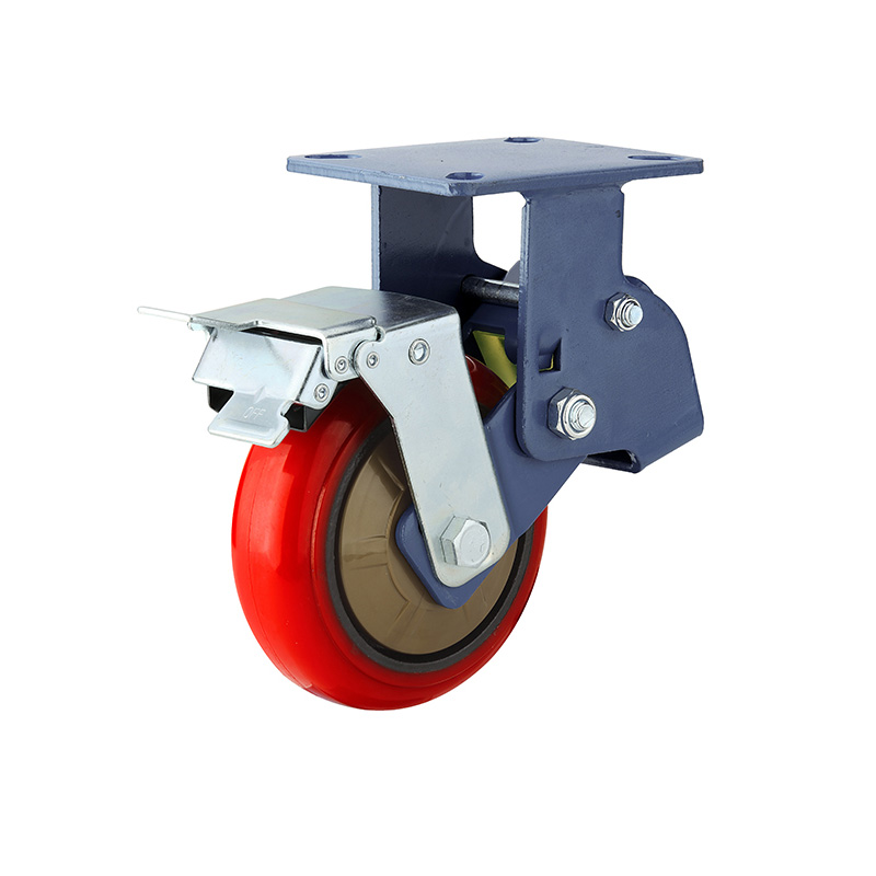 2022 wholesale price Table Wheels - EH19 Series-Shock absorbing w/brake-Swivel/Rigid(Double spring)(Baking finish) – GLOBE