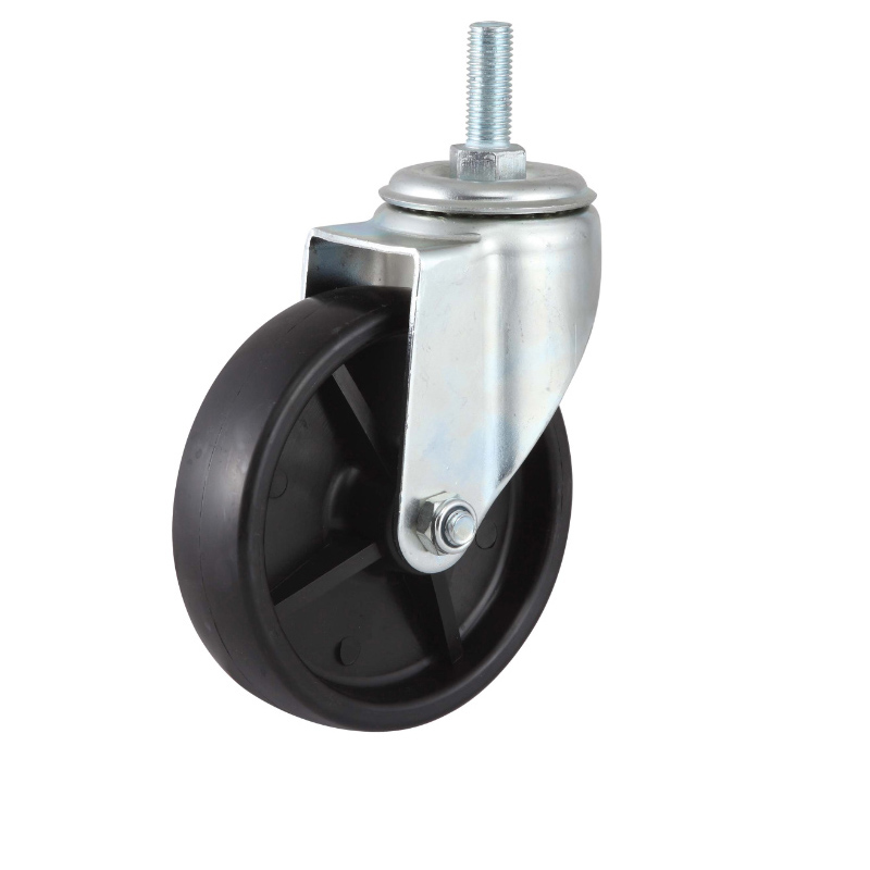 Newly Arrival Low Profile Casters - Industrial Caster Suppliers Trolley Black PP Stem With Brake – GLOBE
