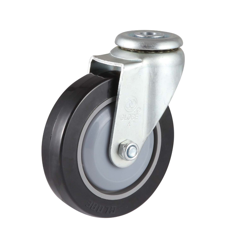 Bolt hole Swivel/Swivel Brake Flat PU Industrial Caster Wheel Featured Image