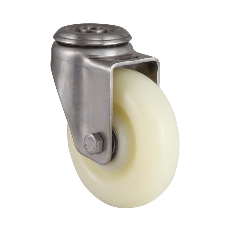 Best Price for Caster With Lock - Nylon Caster Stainless Steel Bolt Hole Castor Ball Bearing  – GLOBE