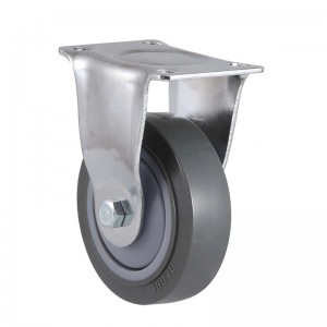 Professional Design Elasticity Forklift Tire Die Cast Aluminum Alloy Solid PU Caster
