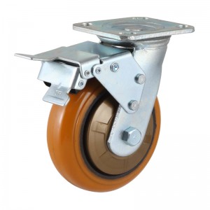 Customized Industrial Zinc Plating Caster With op plate type-Swivel/Rigid(Zinc-plating)