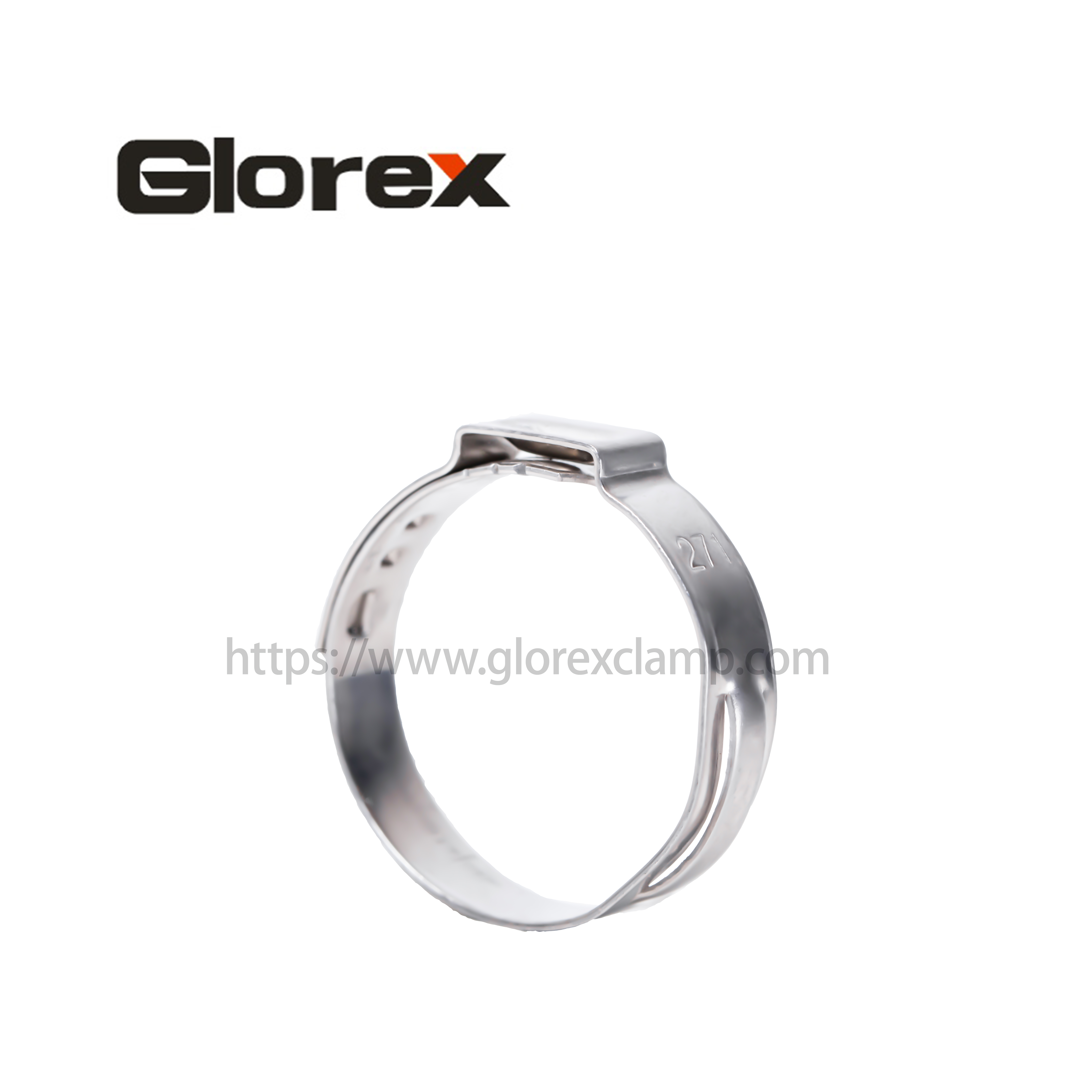 Manufactur standard Threaded Rod Pipe Clamp - Uniaural non-polar hose clamp – Glorex