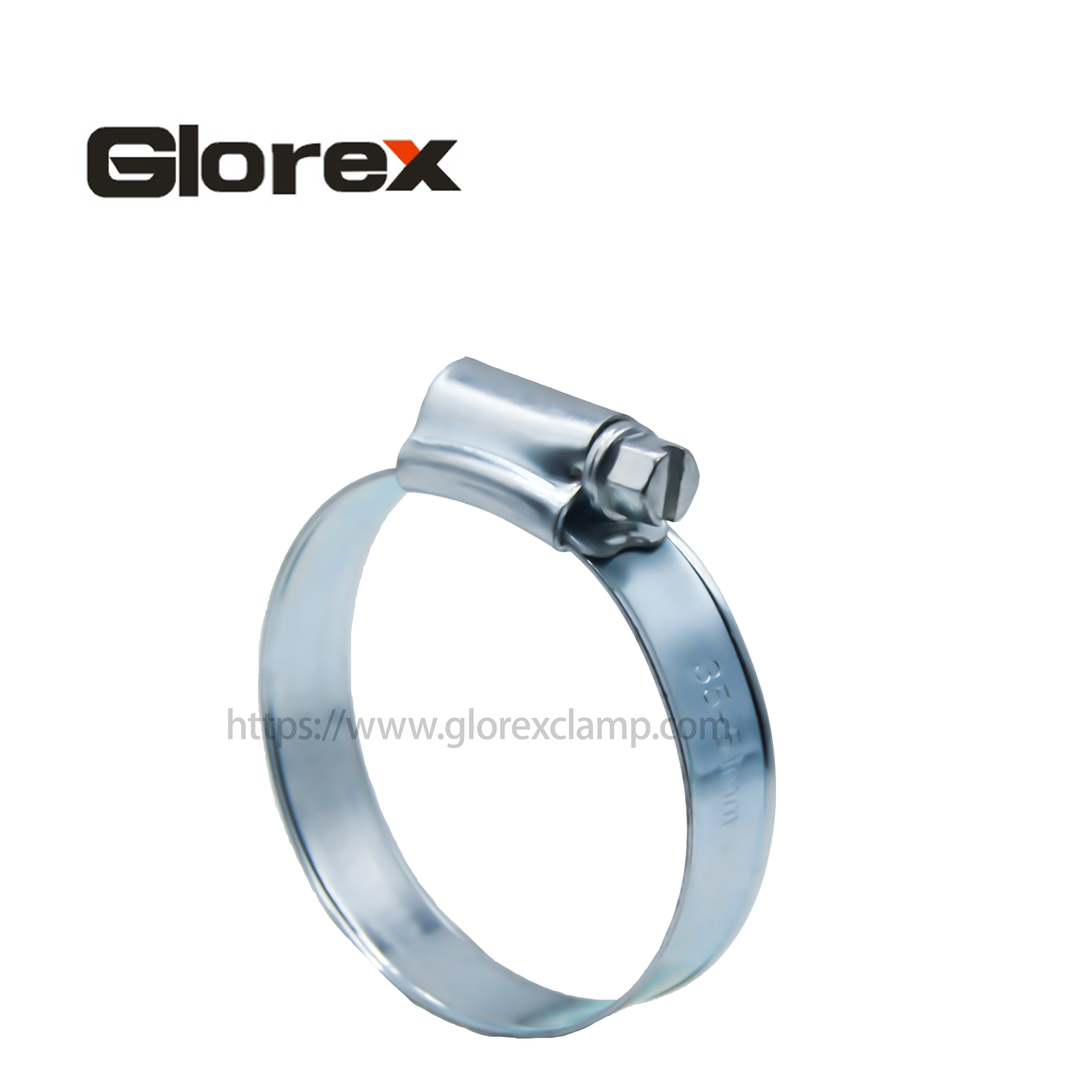 100% Original Factory Hose Metal Clamp - British type hose clamp with welding – Glorex
