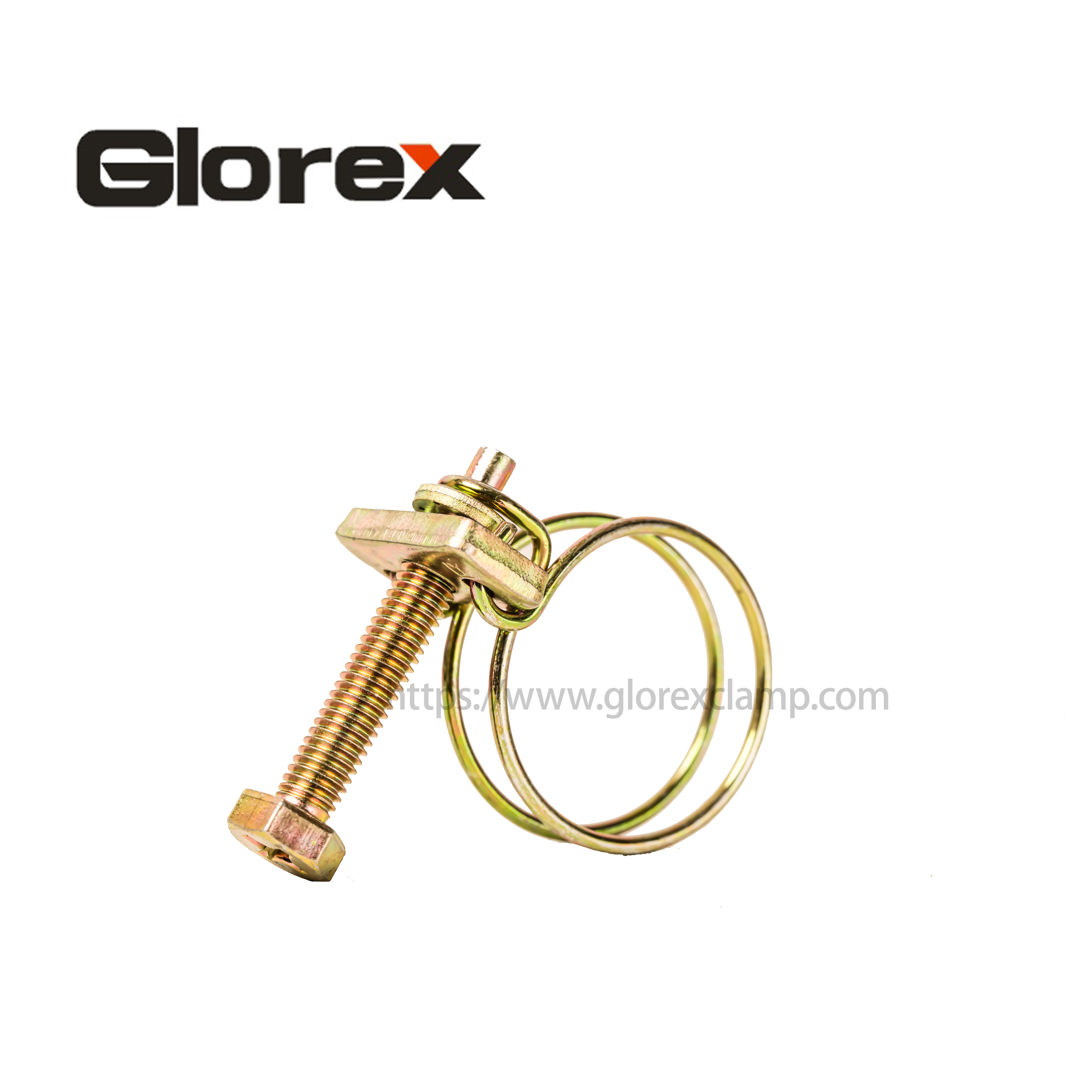 OEM Manufacturer Pipe Fitting - Double wire hose clamp – Glorex