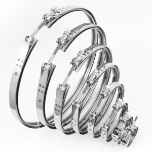 Heavy Duty Stainless Steel V Band Clamp For Exhaust Coupling