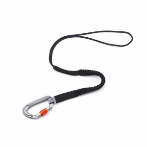 Fixed Competitive Price Tool Tethering Systems - Pleated Shock-absorbing Tool Lanyard(with single carabineer) GR5131 – Glory