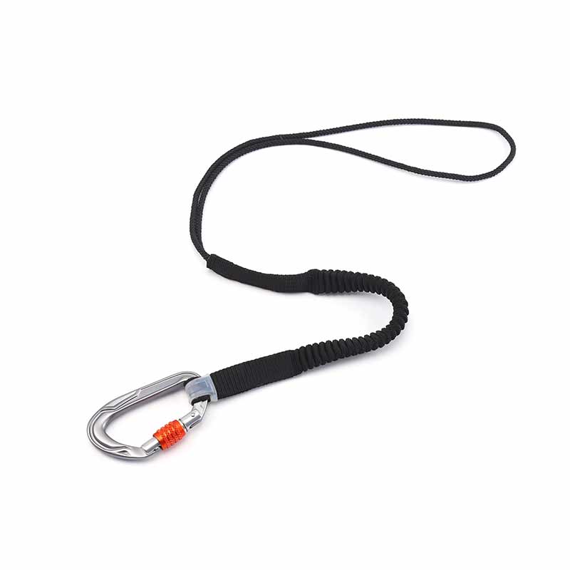 Pleated Shock-absorbing Tool Lanyard(with single carabineer) GR5131 Featured Image