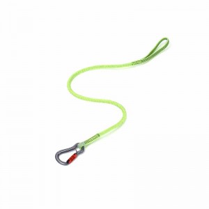 Wholesale Price Reflective Tool Hanging Straps - Luminous Pleated Shock-absorbing Tool Lanyard(with single carabineer) GR5136 – Glory