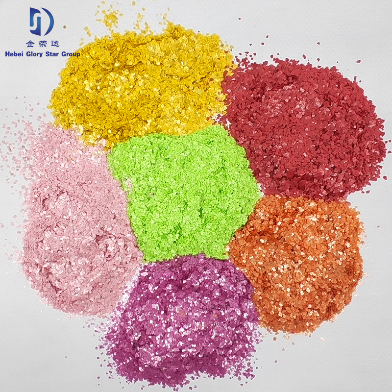 Dyed Color Mica Flakes Coloured Mica Flakes For Floor Engineering Flakes Featured Image