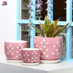 OEM small Mini Cute Korean bulk cheap wholesale garden ceramic pottery flower pot