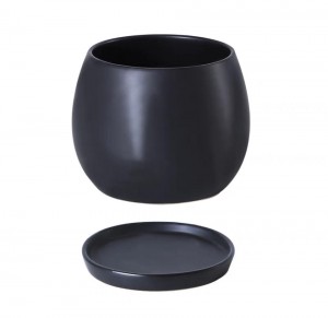 OEM Multi-Faarf frosted Ronn kleng Keramik flowerpot frosted Teapot bëlleg Mini flowerpot