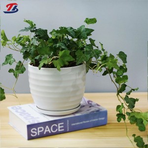Ceramic White Modern Flower Pots Planter Pot Wholesale