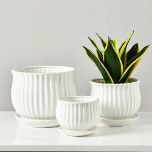 Wholesale Ceramic Flower Pot Nordic Flower Pot Set