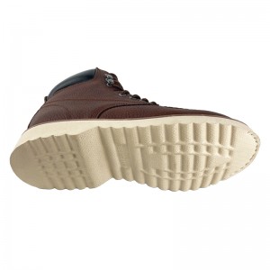 အညိုရောင် Goodyear Welt Safety Leather Shoes သည် Steel Toe နှင့် Midsole တို့ဖြစ်သည်။