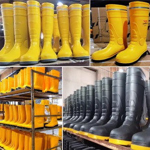 Odsevni PVC zaščitni dežni škornji Botas De Lluvia